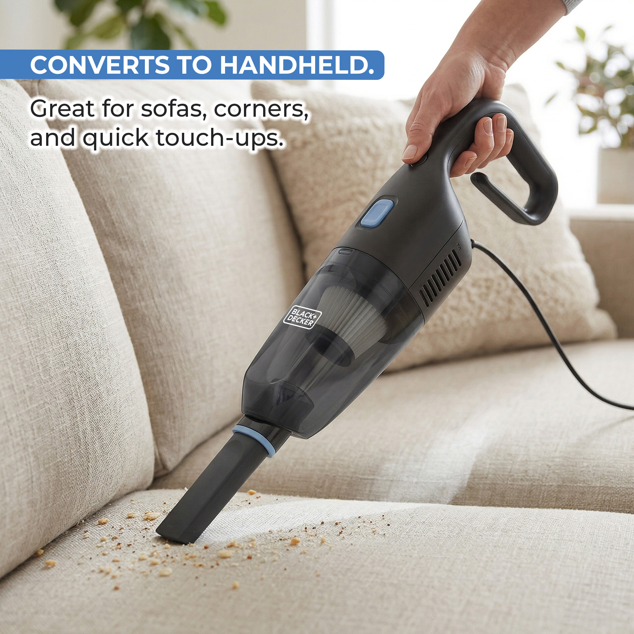 Converts to handheld